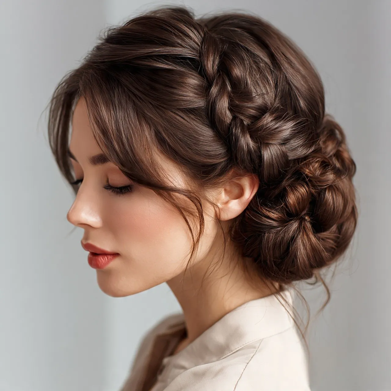Braided Bun Easy Hairstyle 2