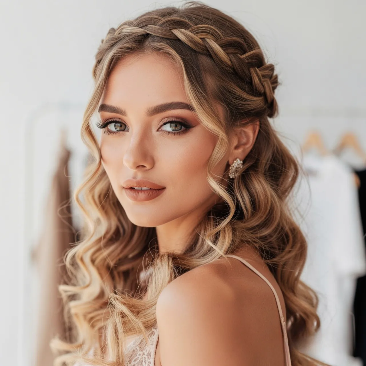 17 Trending Easy Updo Hairstyles for Effortless Elegant Looks 5 Braided Bun Updo Hairstyle