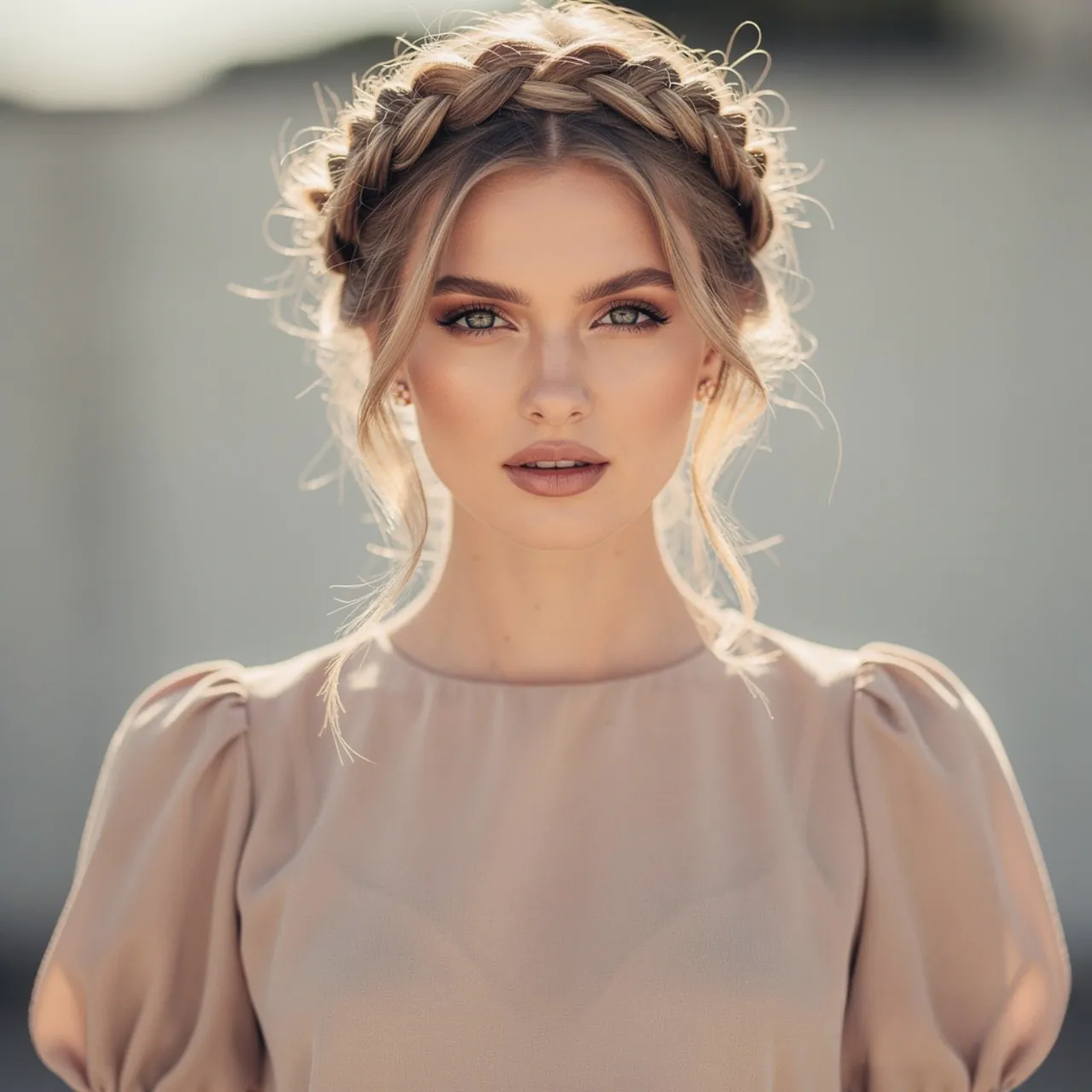 Braided Crown Summer Hairstyle