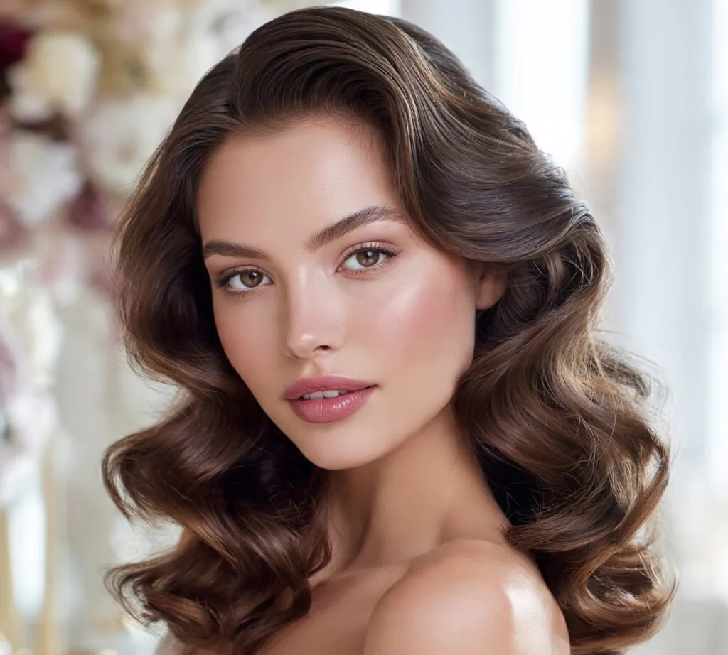 Brushed Out Pin Curls cropped
