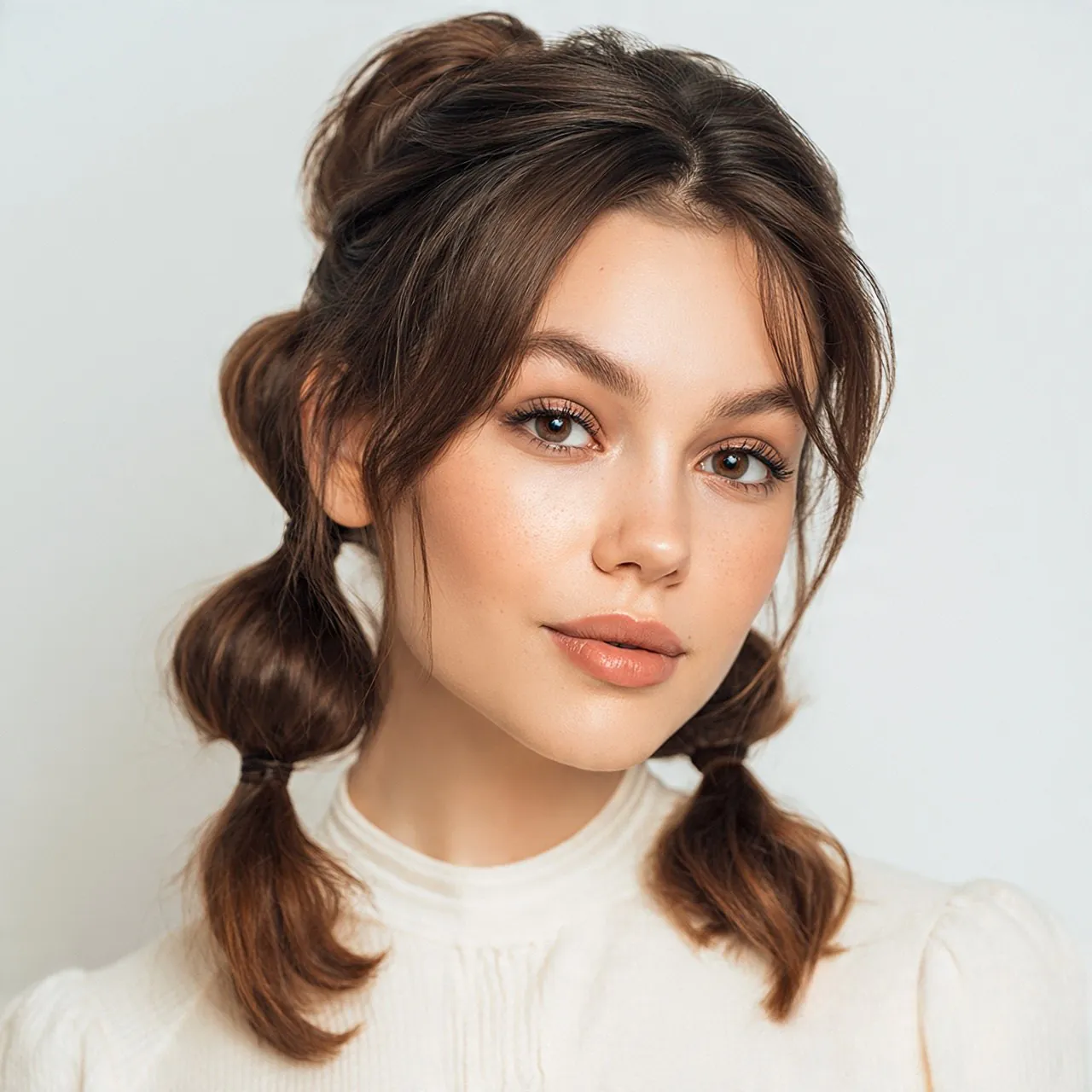 Bubble Ponytail For Medium Hair