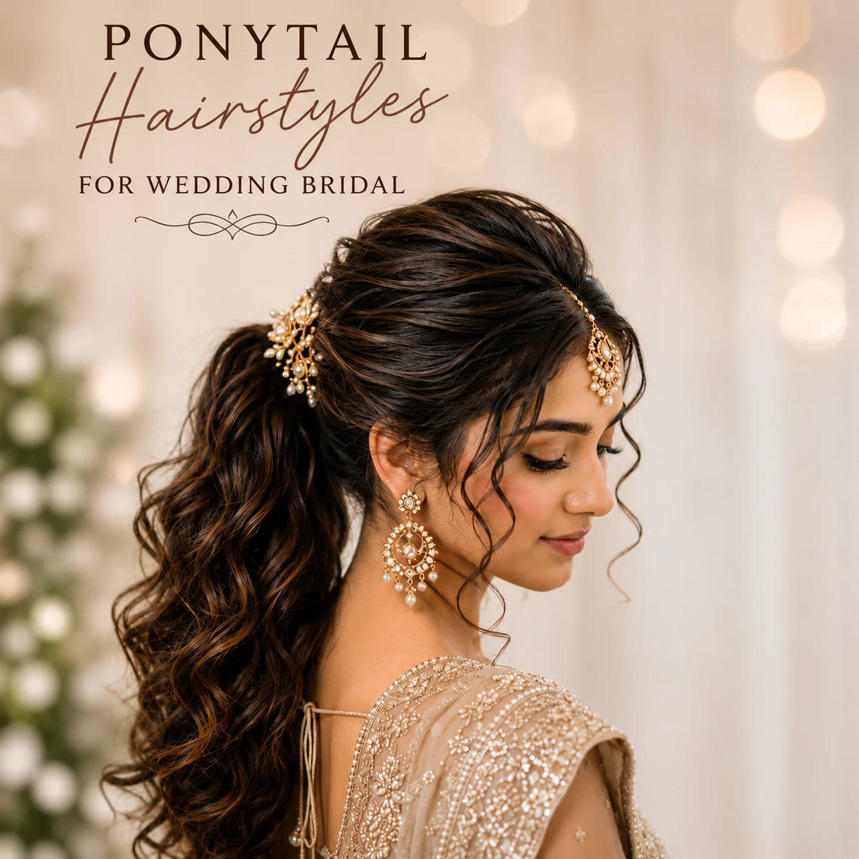 17 Trending Ponytail Hairstyles for Wedding with Bridal Hair Trends Every Bride Will Love 1 ponytail hairstyles for wedding