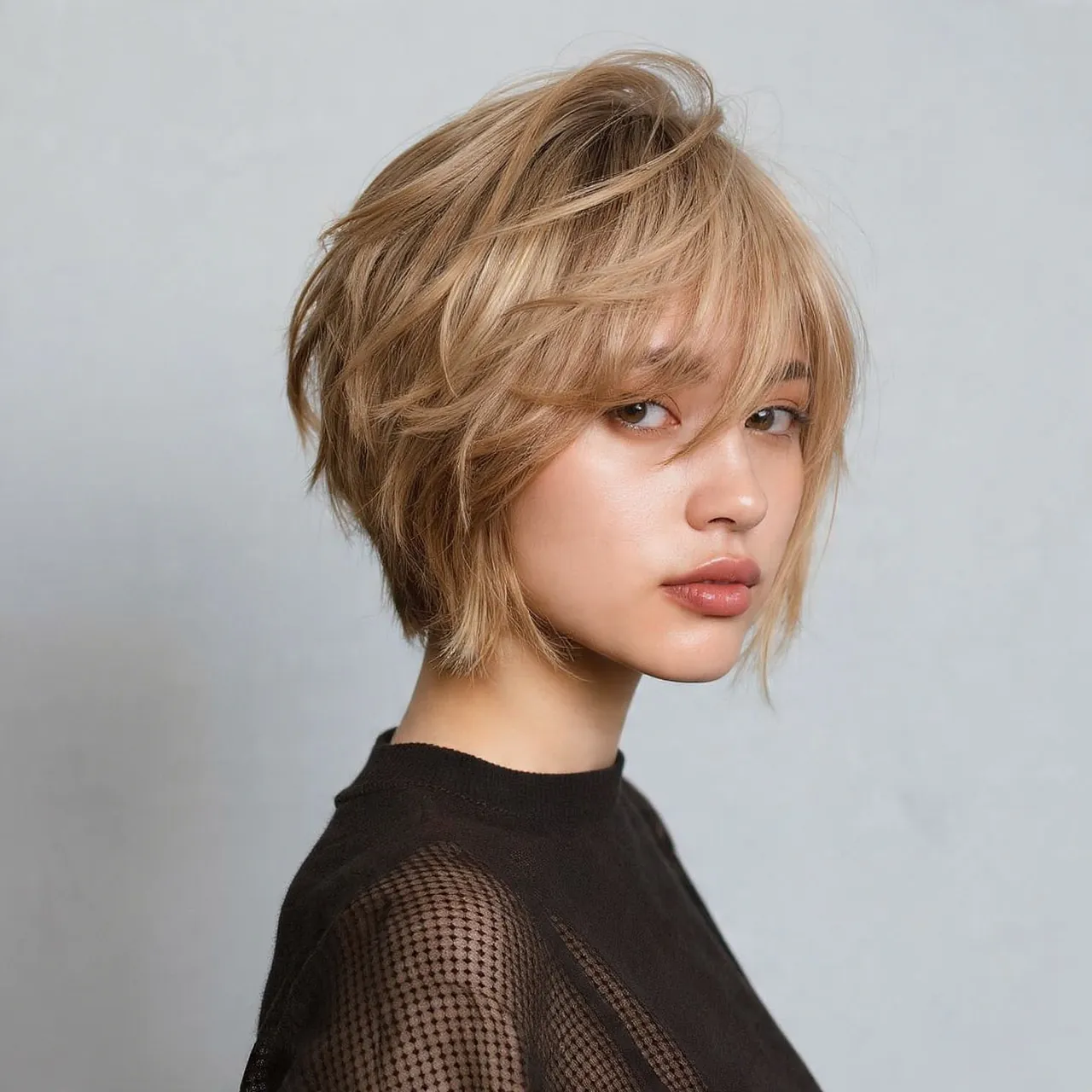 Choppy Bob in Dirty Blonde