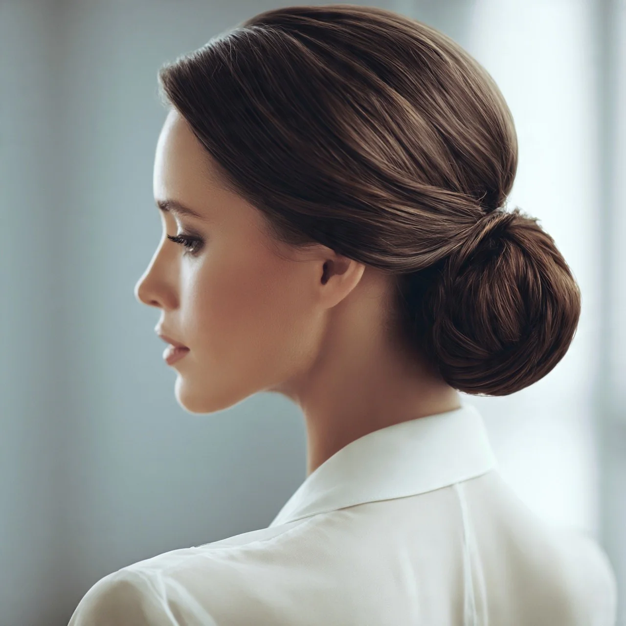 Classic Sleek Low Bun Back Hairstyles