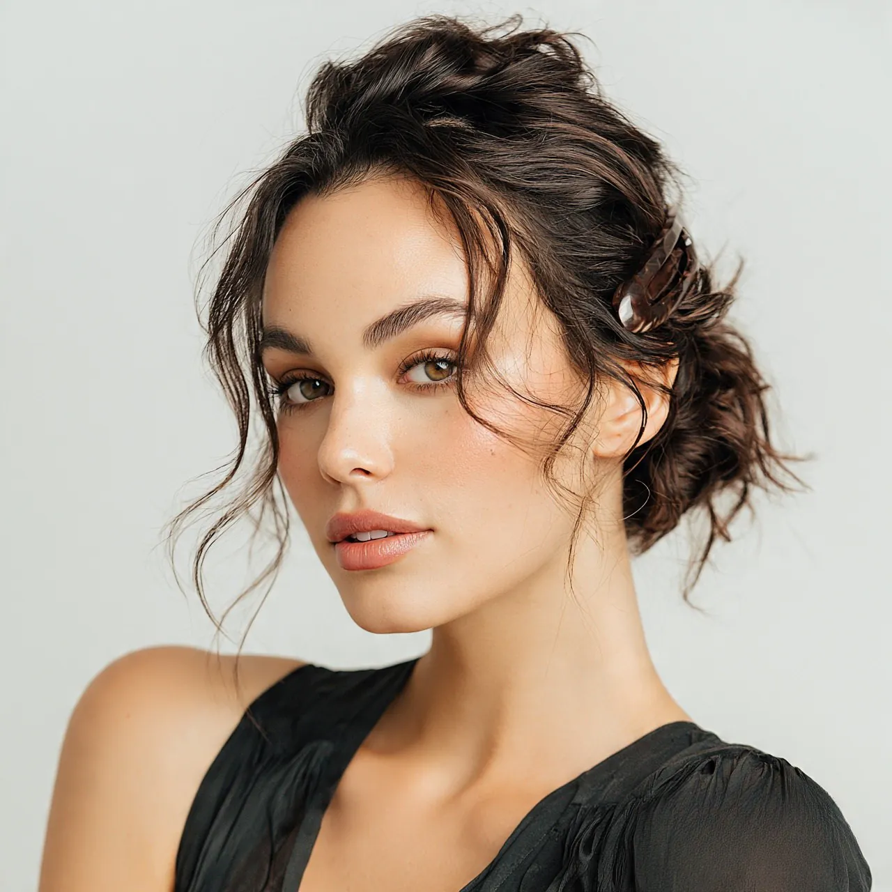 Claw Clip Style Easy Hairstyle