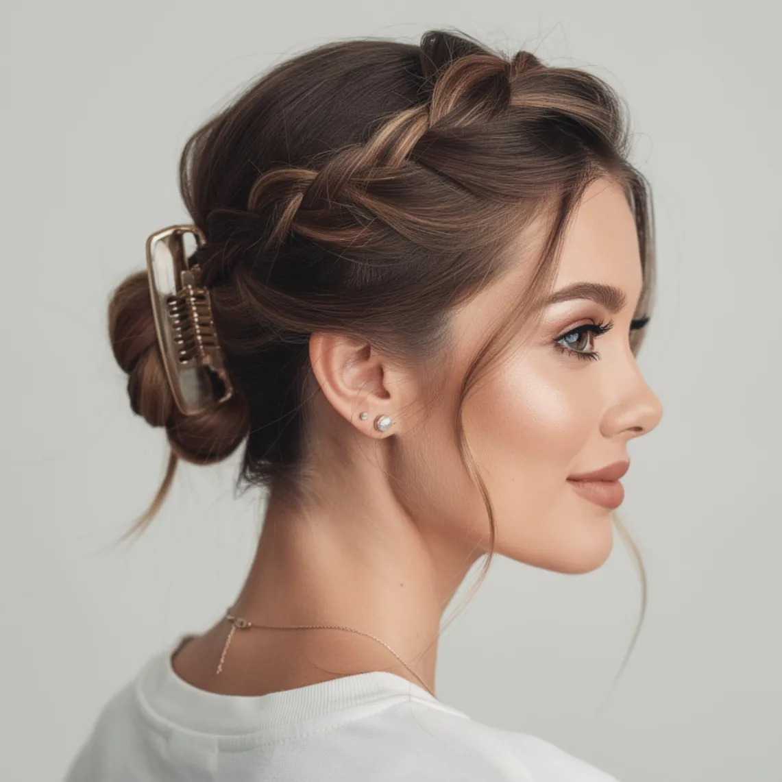 15 Trending Simple Hairstyles for School That Look Stylish All Day 8 Claw Clip Twist 3
