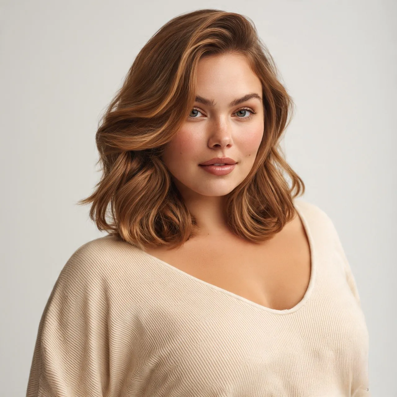 17 Stunning Haircut Ideas for Round Face Shapes for a Slimmer Look 9 Deep Side Part Lob For Round FaceÂ