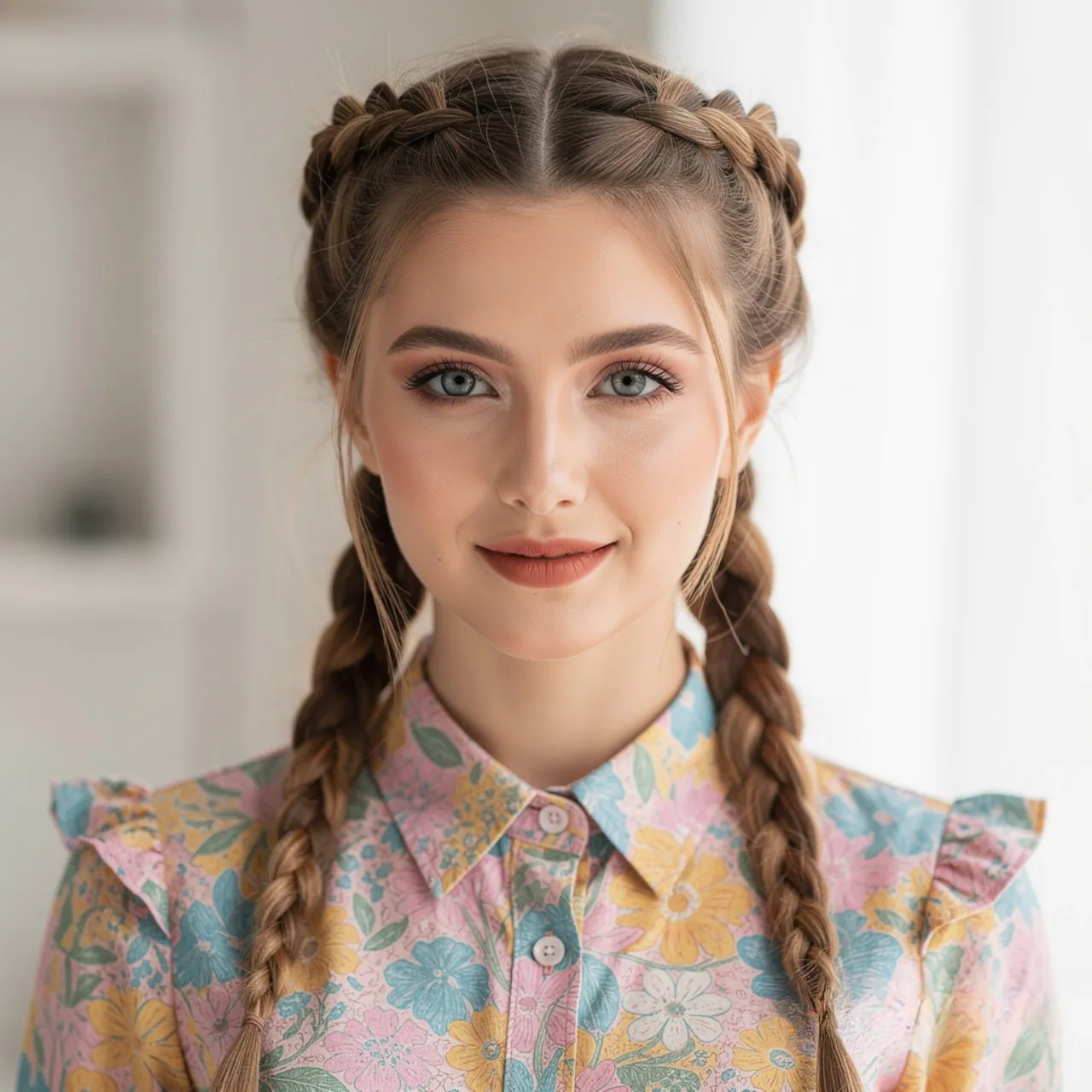 Double Dutch Braids Summer Hairstyle