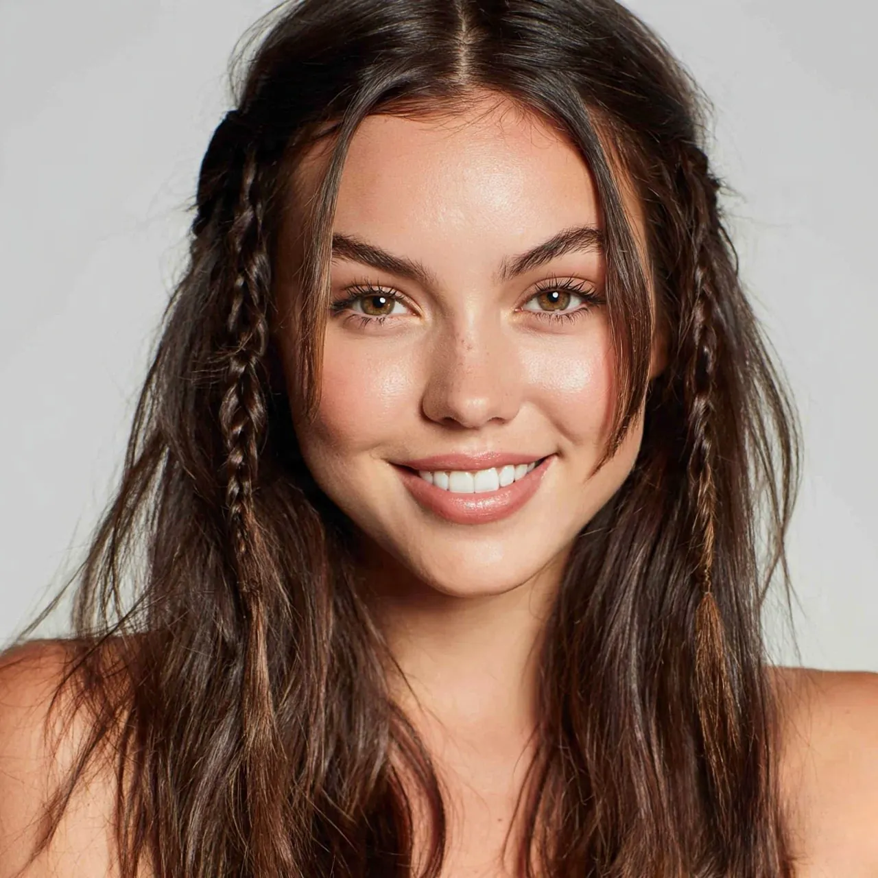 Double Mini Braids For Medium Hair