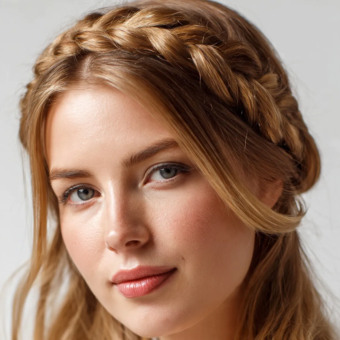 Dutch Braid Across the Crown
