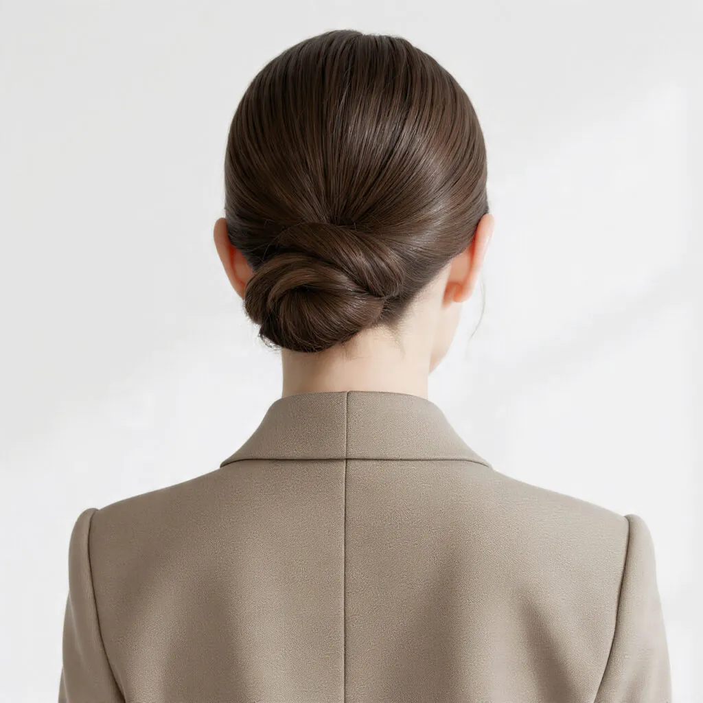 Elegant Slicked French Twist Back Hairstyles