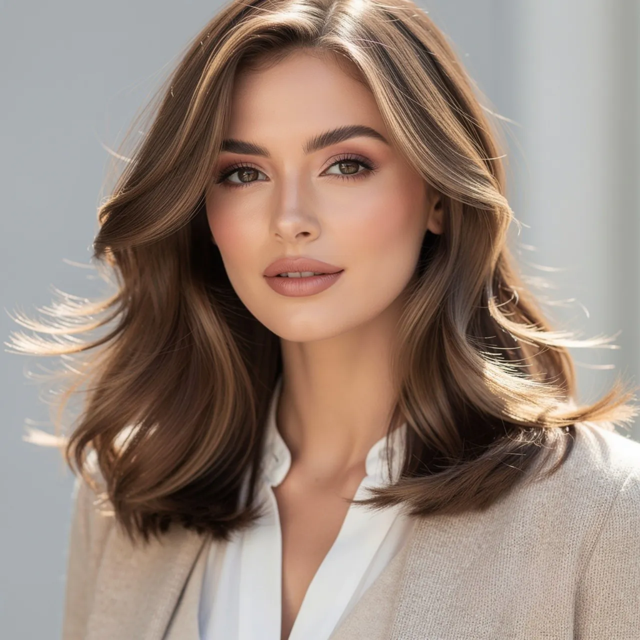 Feathered Haircut For Medium Hairs