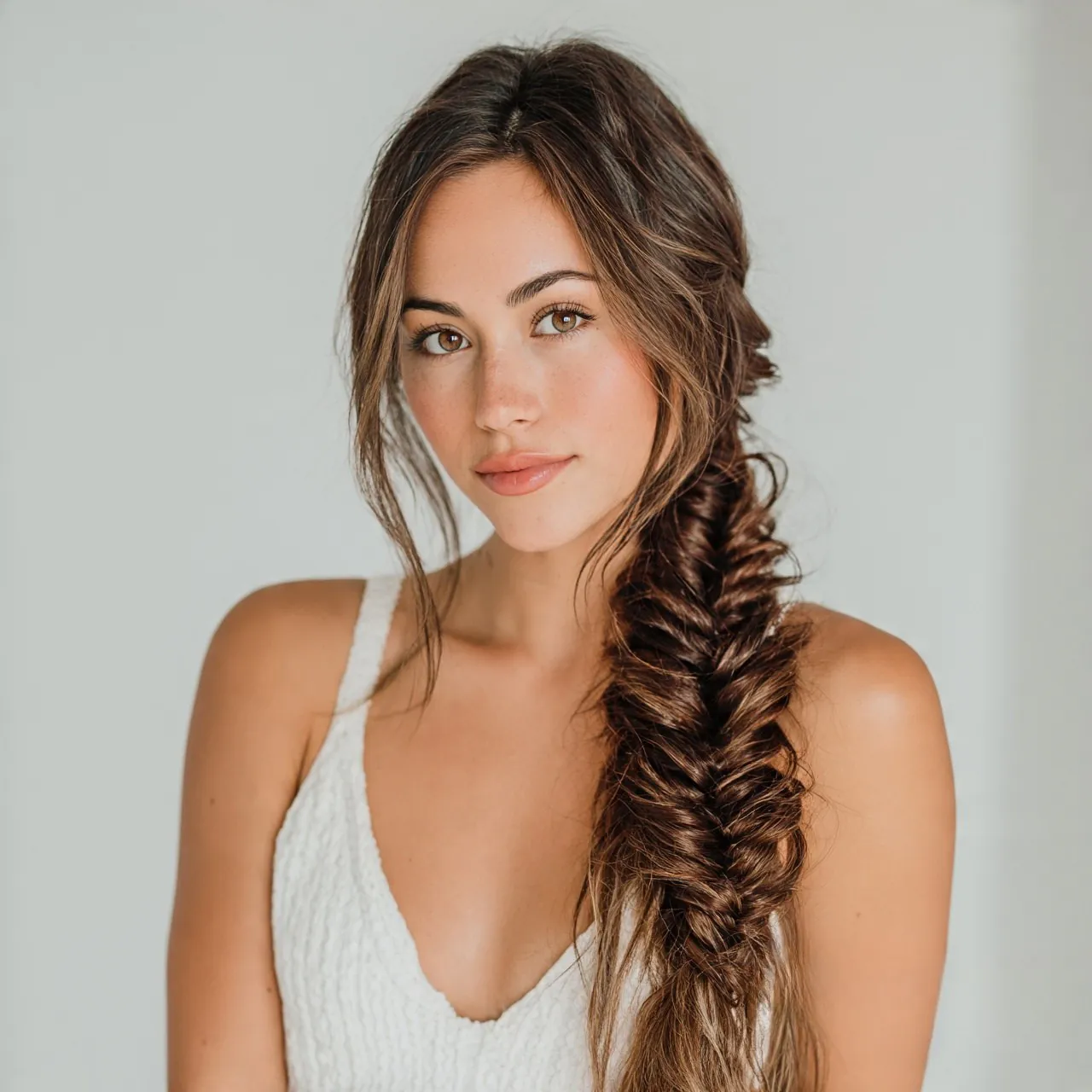Fishtail Braid Cute Easy Hairstyle 1