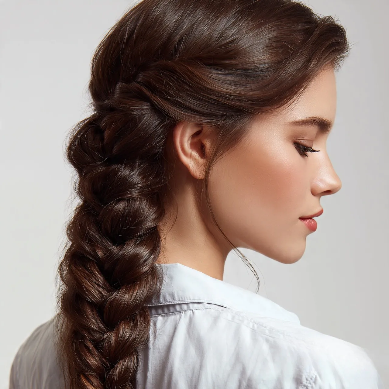 French Braid Easy Hairstyle