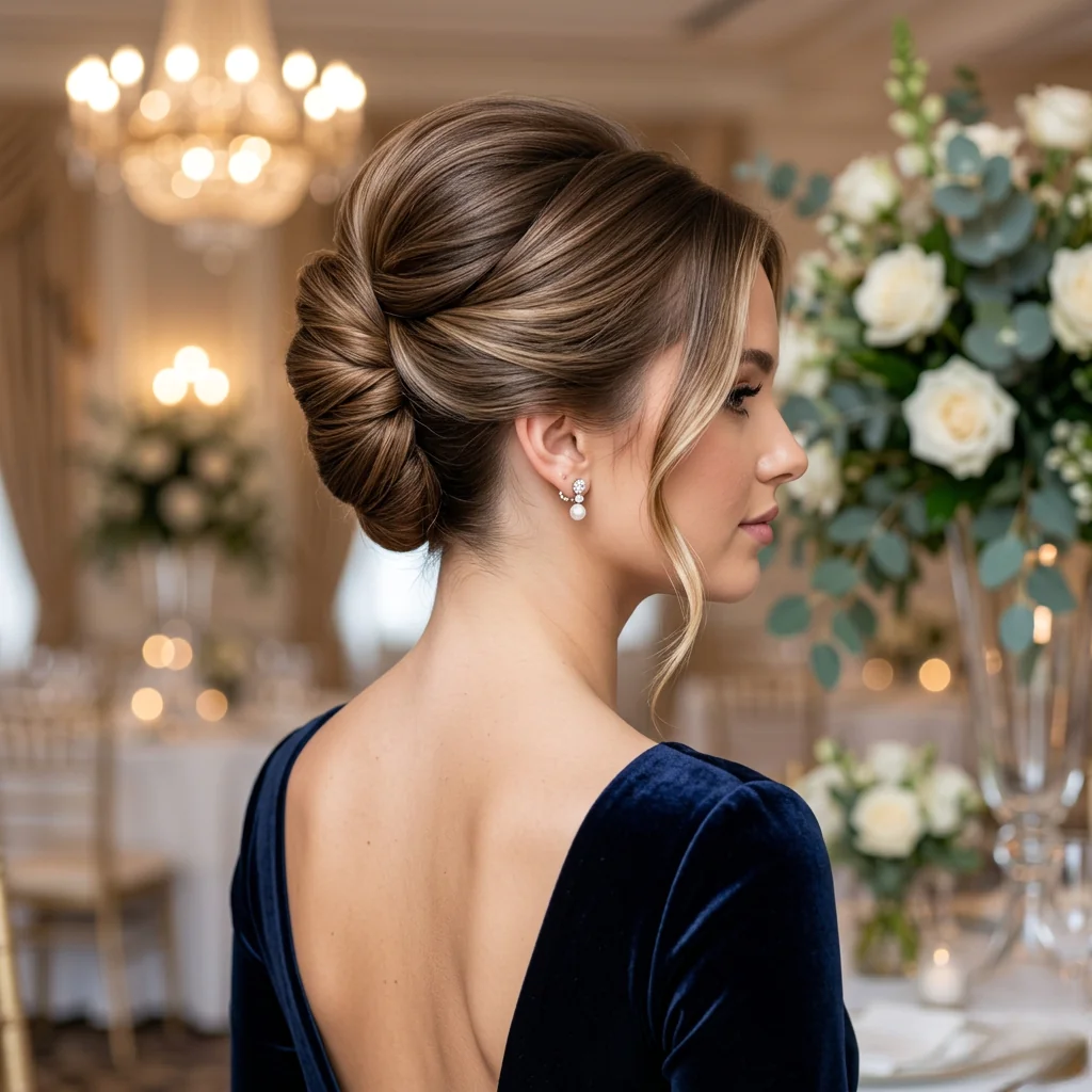 17 Trending Easy Updo Hairstyles for Effortless Elegant Looks 8 French Twist Updo Hairstyle