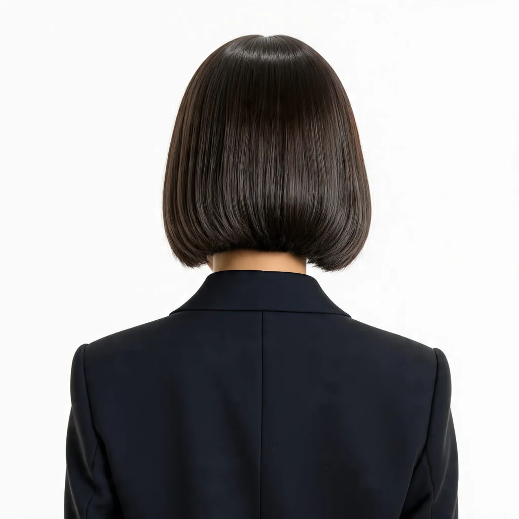 Glossy Sleek Bob Slicked Back Hairstyles