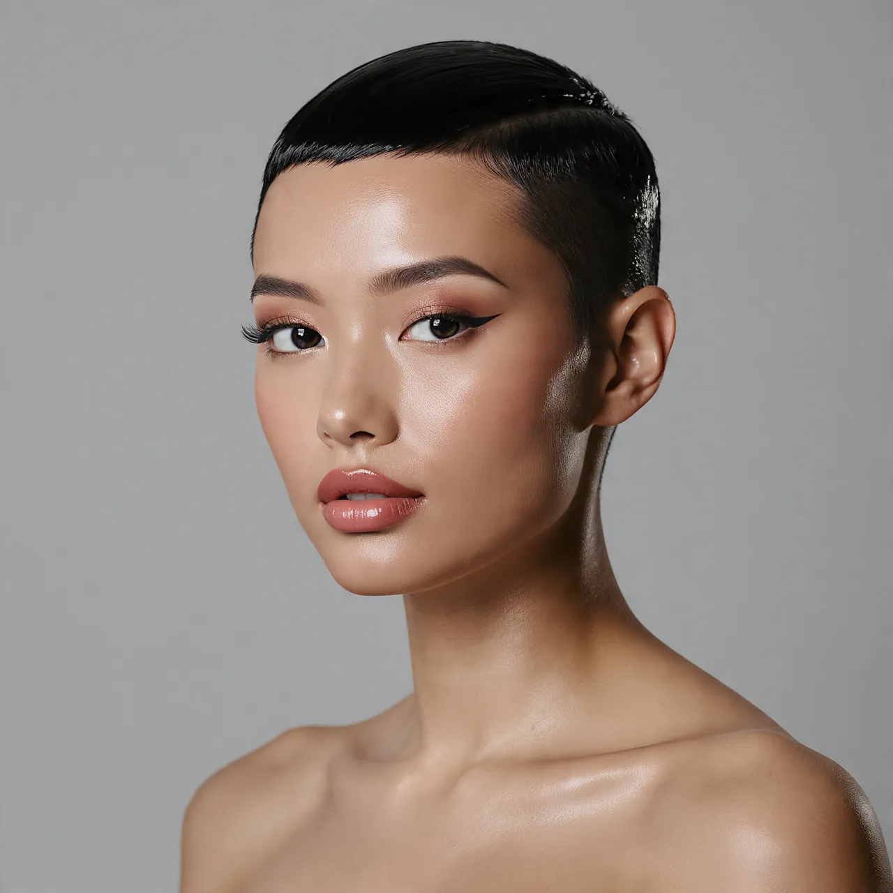 15 Trending Slick Back Hairstyles Short Hair That Actually Works 11 Glossy Slick Back Buzz Cut Hairstyle Short Hair