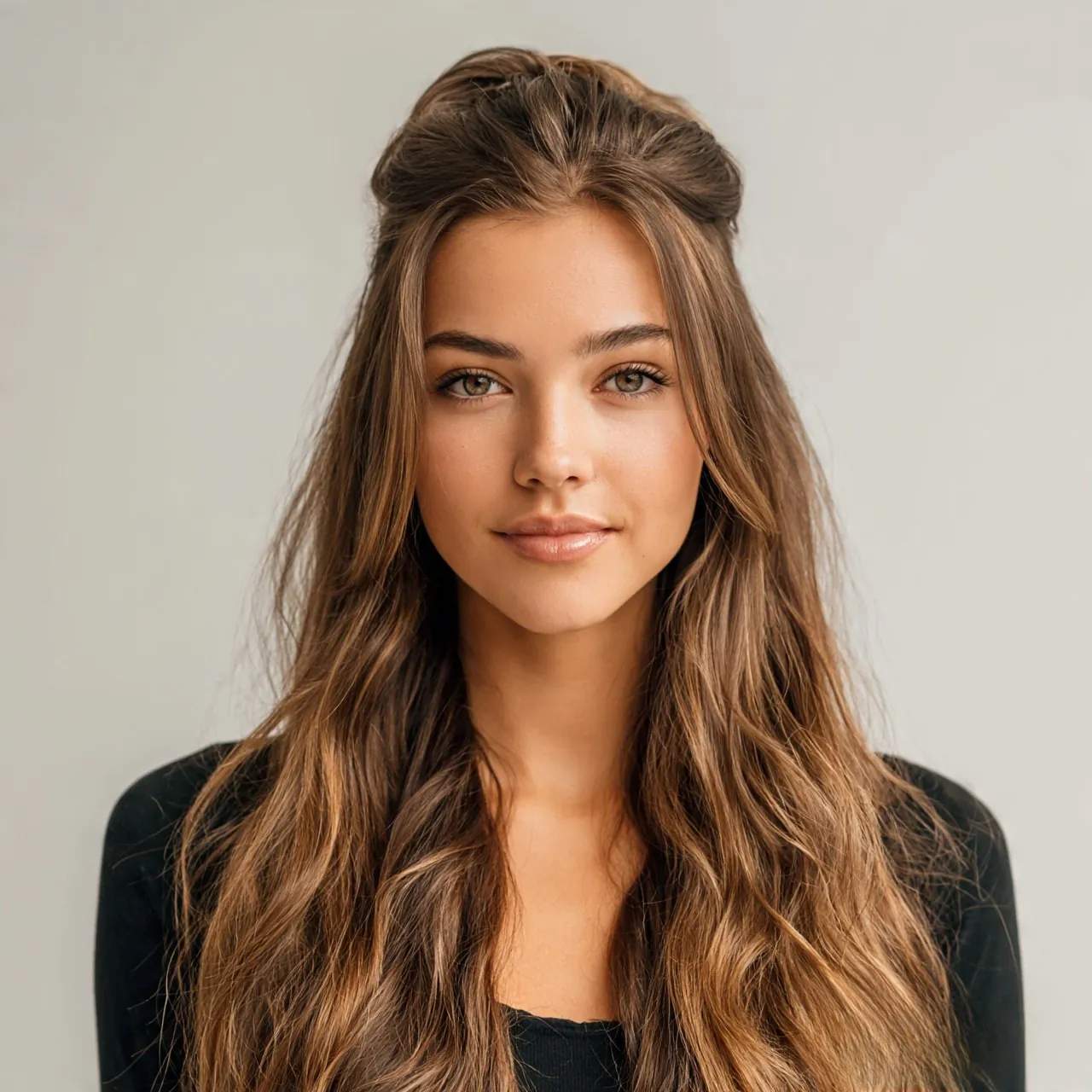 Half Up Half Down Easy Hairstyle