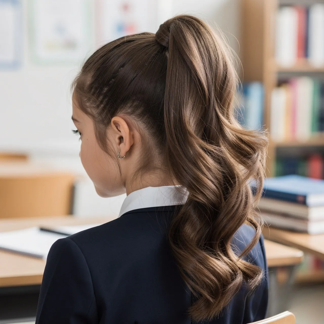 13 Trending Easy School Hairstyles for Busy Mornings 3 High Ponytail with Volume Easy School Hairstyle