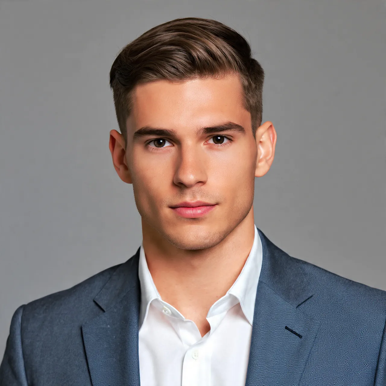 Ivy League For Oval Head Hairstyle Men