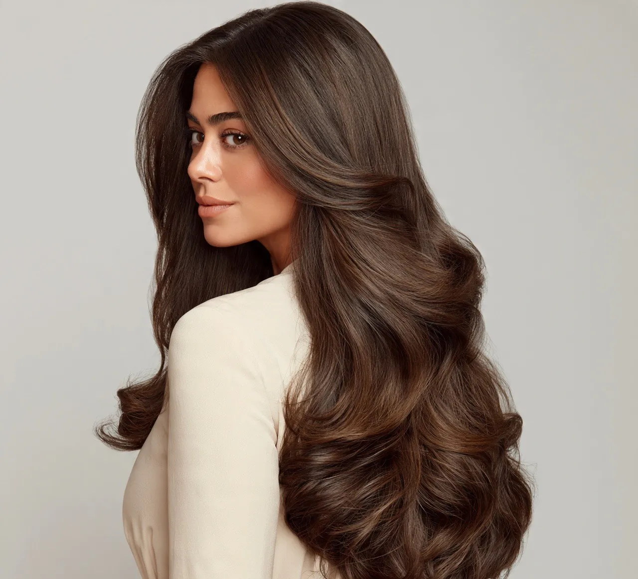Layered Haircut for Long Hair with Spiral Layer Placement