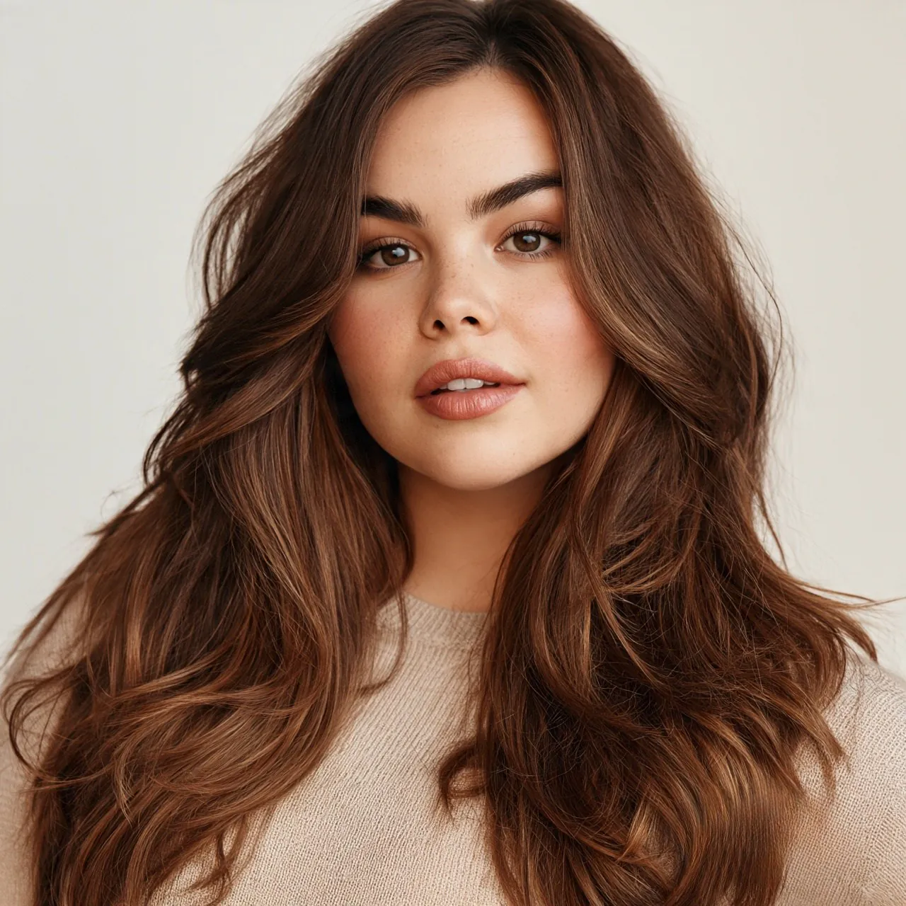 17 Stunning Haircut Ideas for Round Face Shapes for a Slimmer Look 2 Long Layered Haircut For Round Face