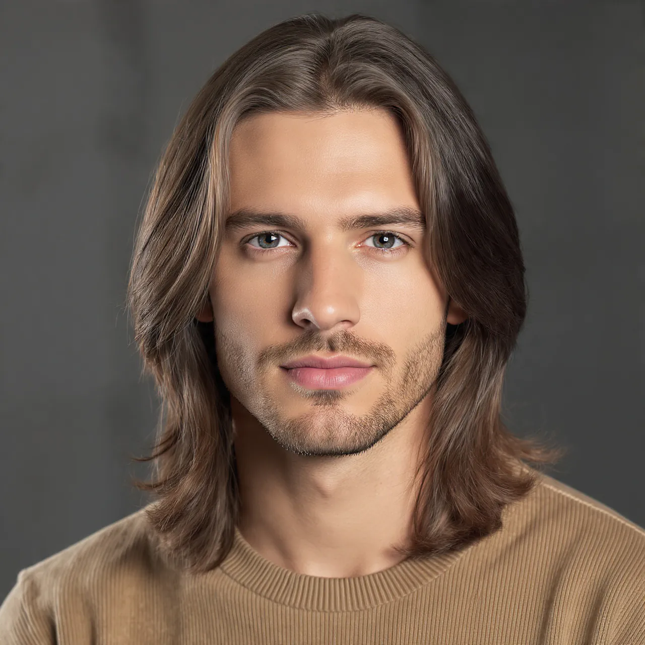 Long Layers For Oval Head Hairstyle Men