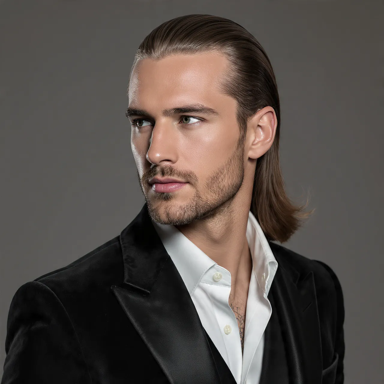Long Slick Back For Men