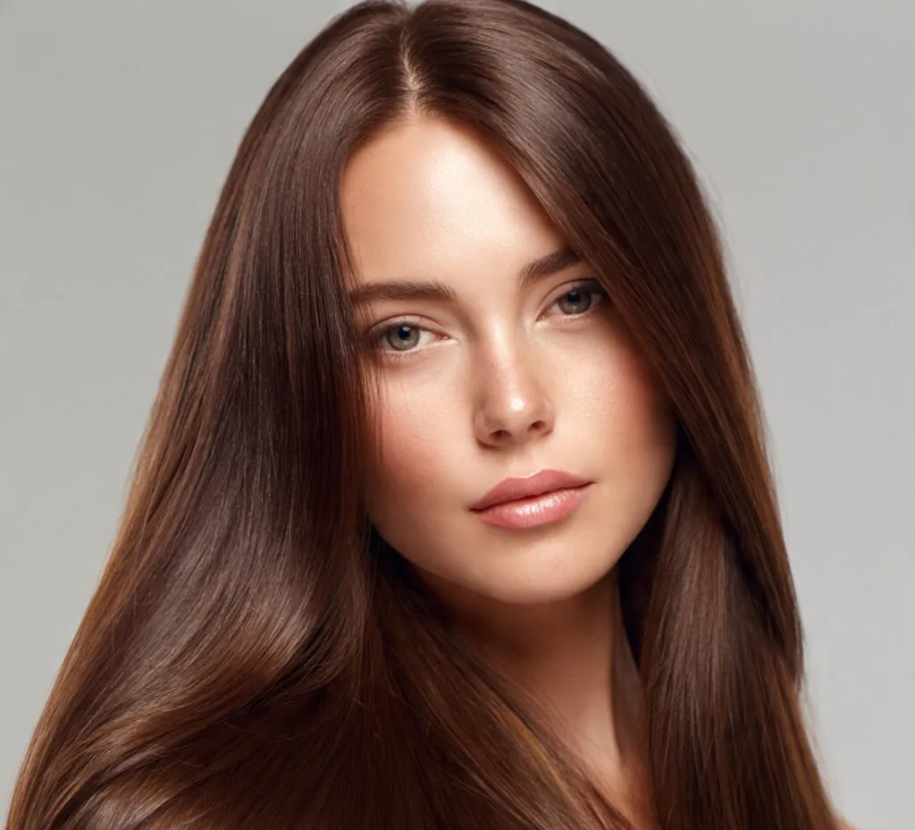 Long Straight Hair Deep Side Part
