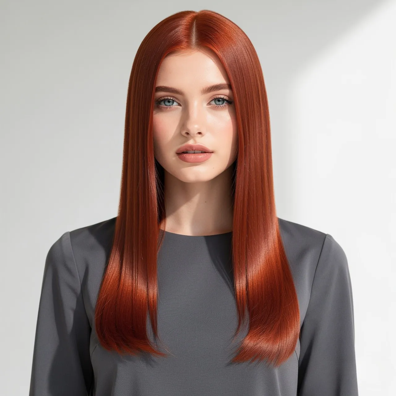 Long Straight Hair with Bold Color