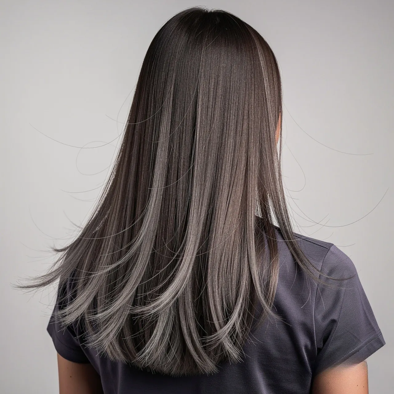 Long Straight Hair with Wispy Ends