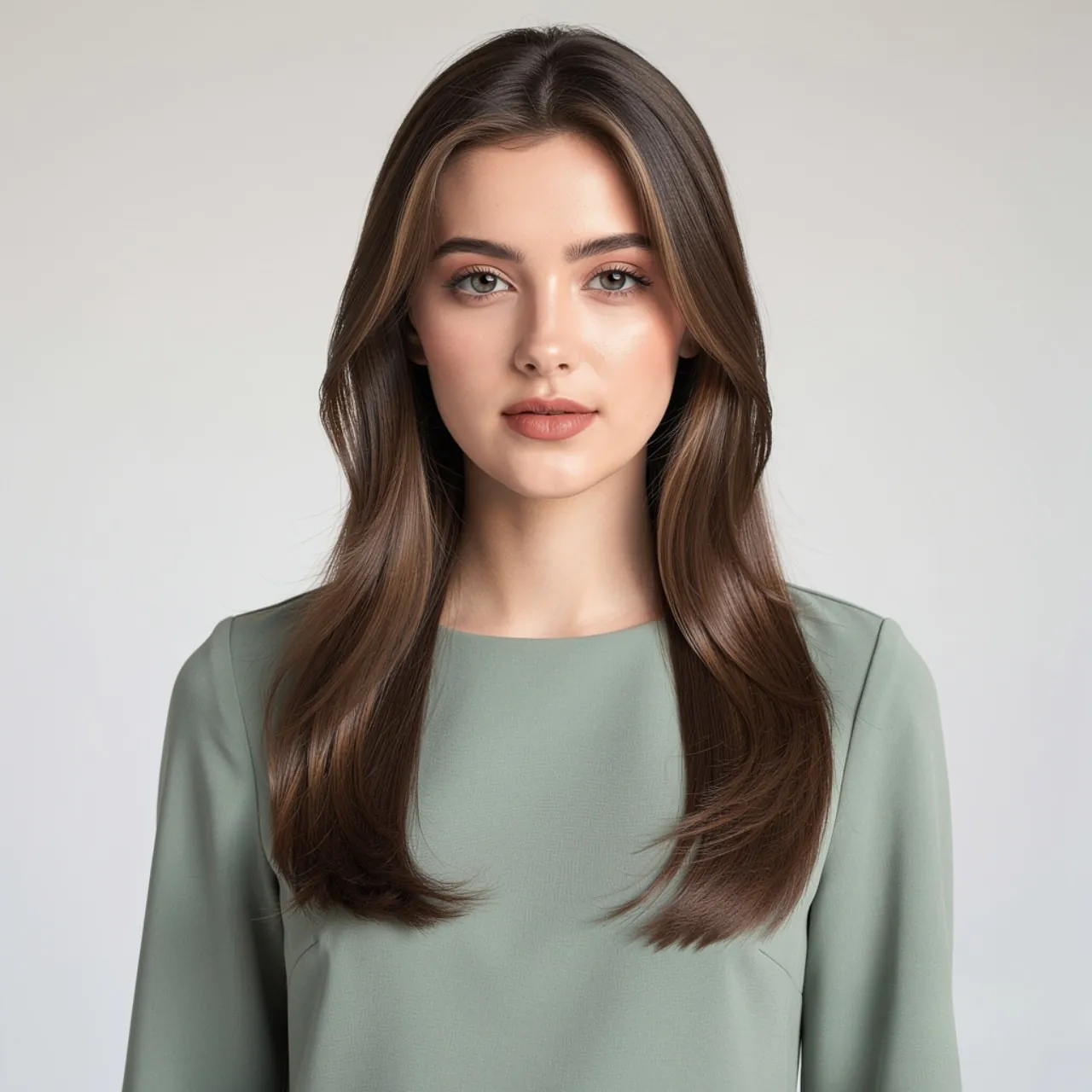 Long Straight Layered Haircut