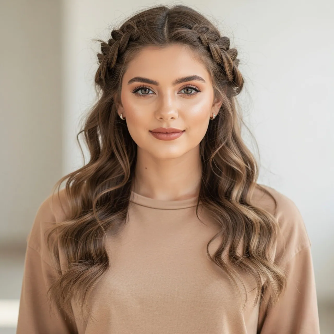 Loose Boho Braids Summer Hairstyle