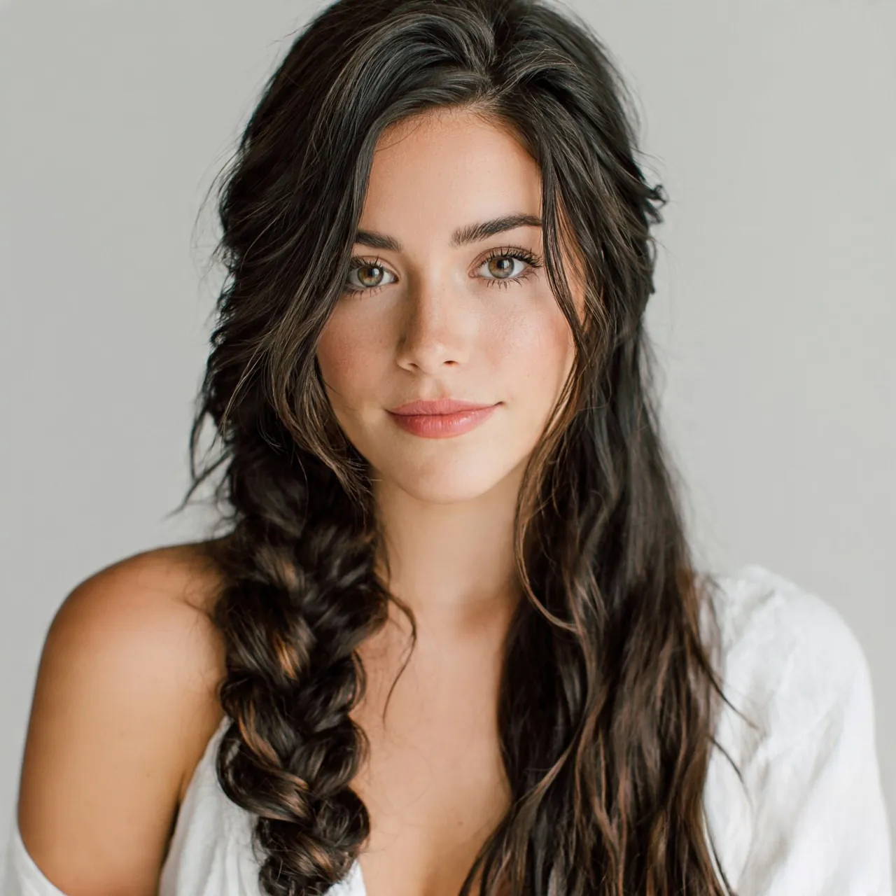 Loose Side Braid Cute Easy Hairstyle