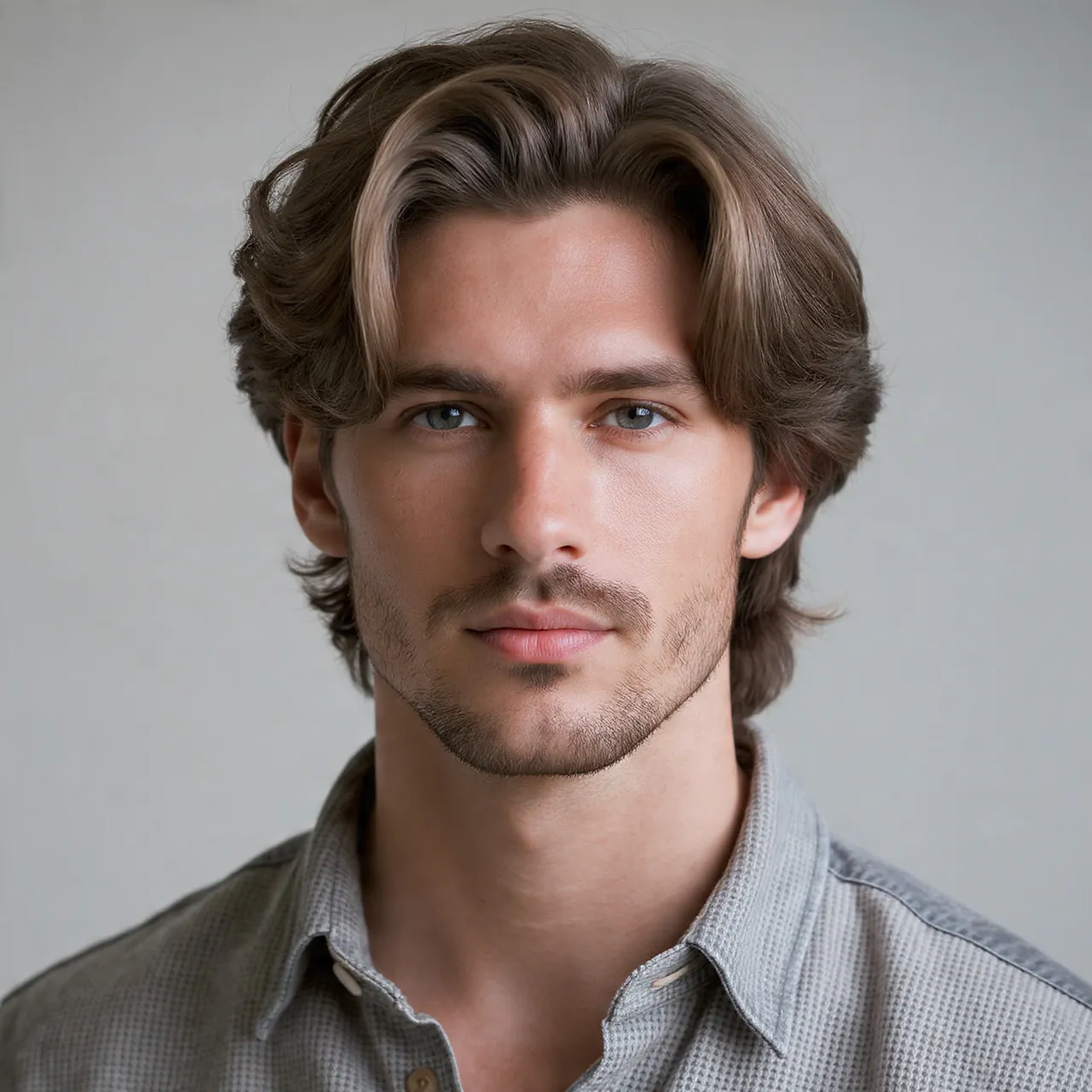 Medium Layered Waves For Men