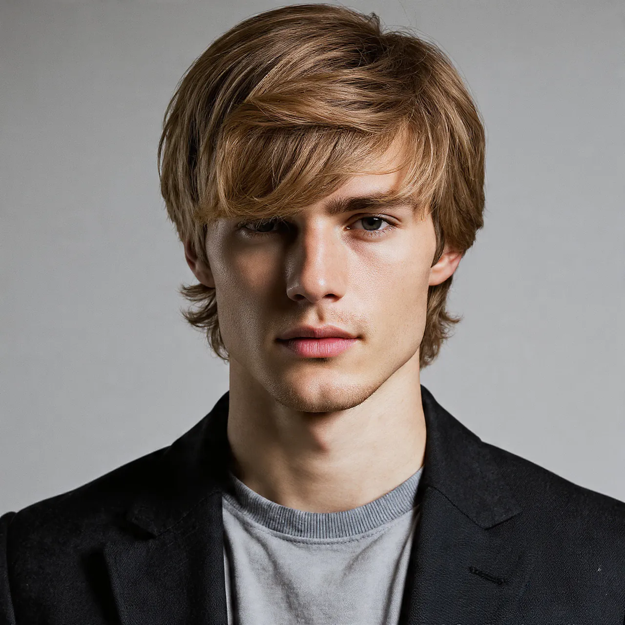Medium Length Fringe For Men