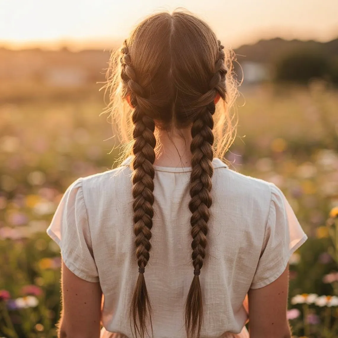 Messy Boho Dutch Braids