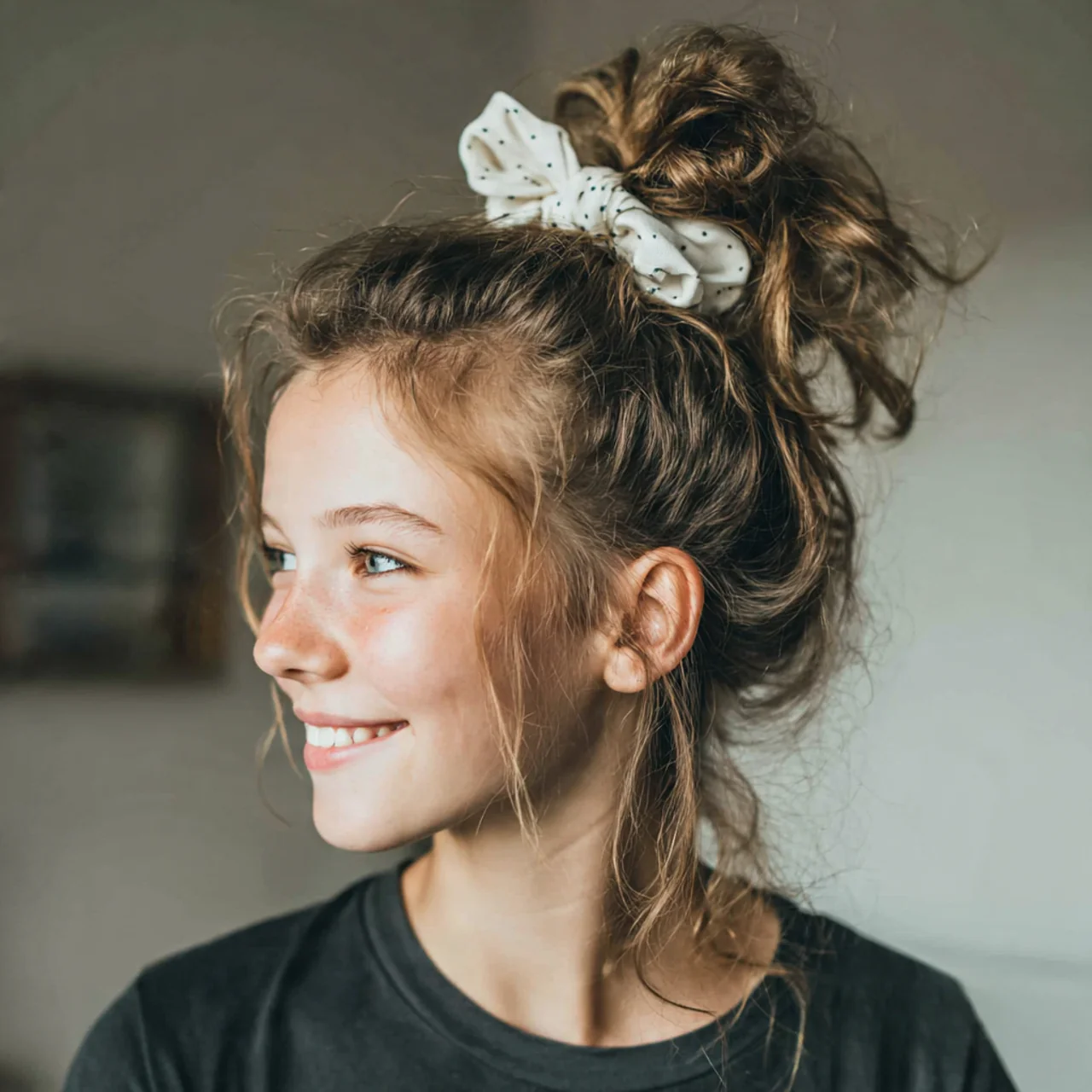 14 Trending Easy Bun Hairstyles for Everyday Elegance 1 Messy High Bun Easy Hairstyle