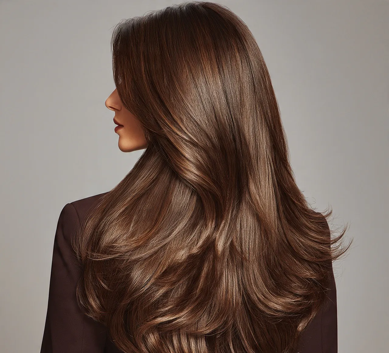 Nape-Lifted Layered Haircut for Long Hair