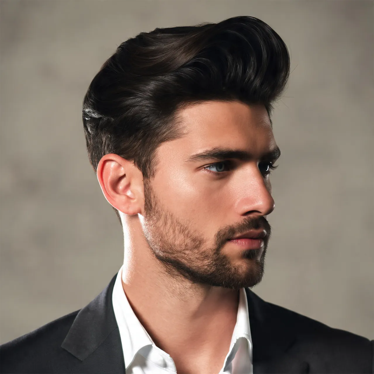Pompadour For Oval Head Hairstyle Men