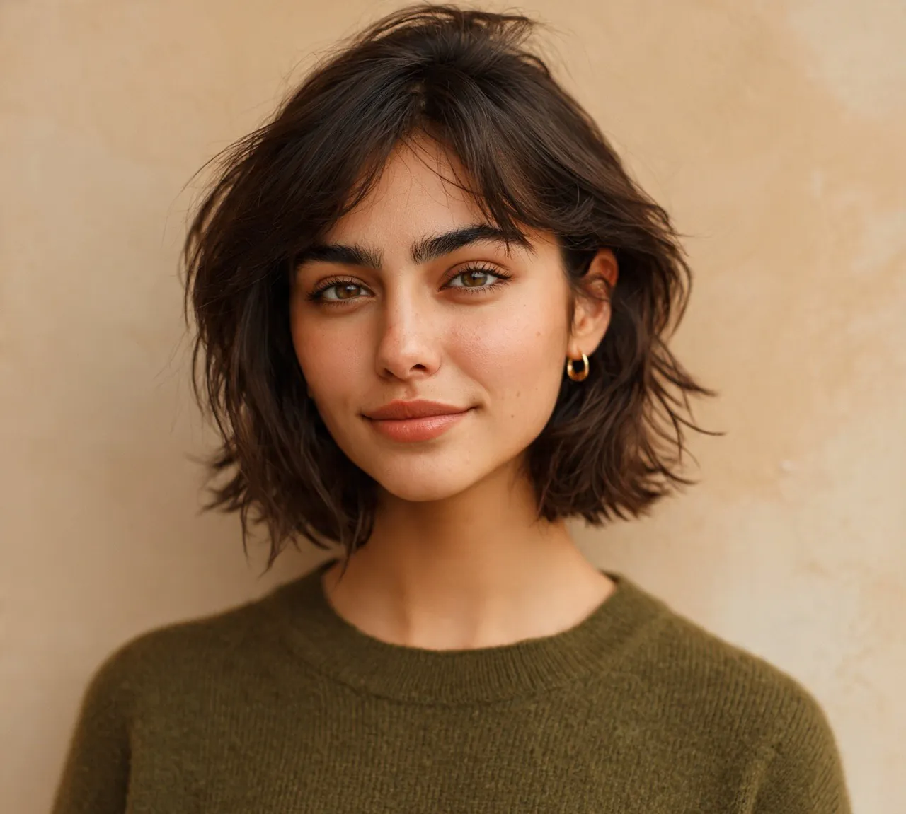 Shaggy Bob Haircut For Short Hairs