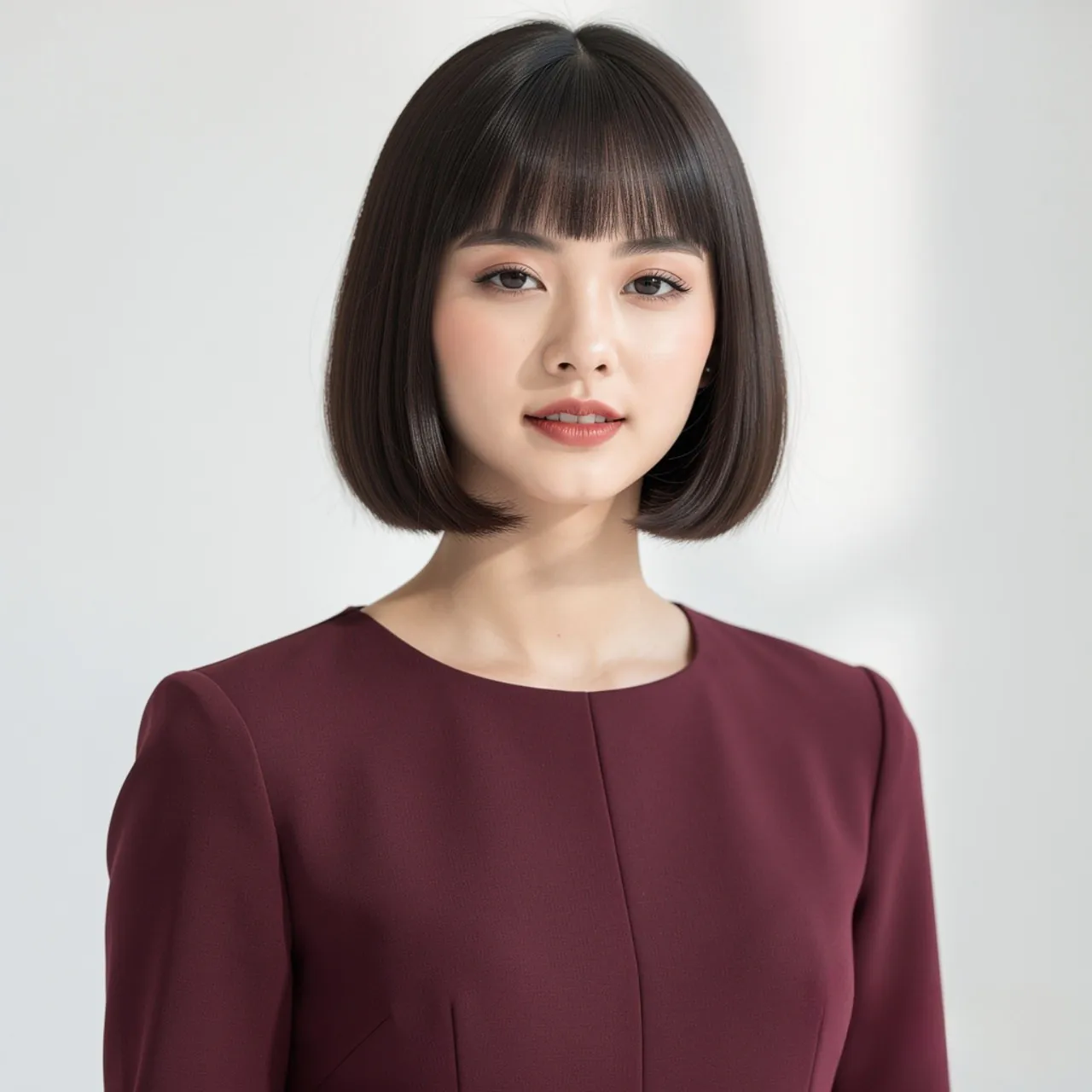 Short Straight Bixie Cut