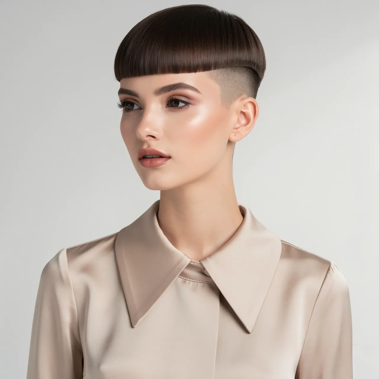 Short Straight Pixie with Tapered Sides