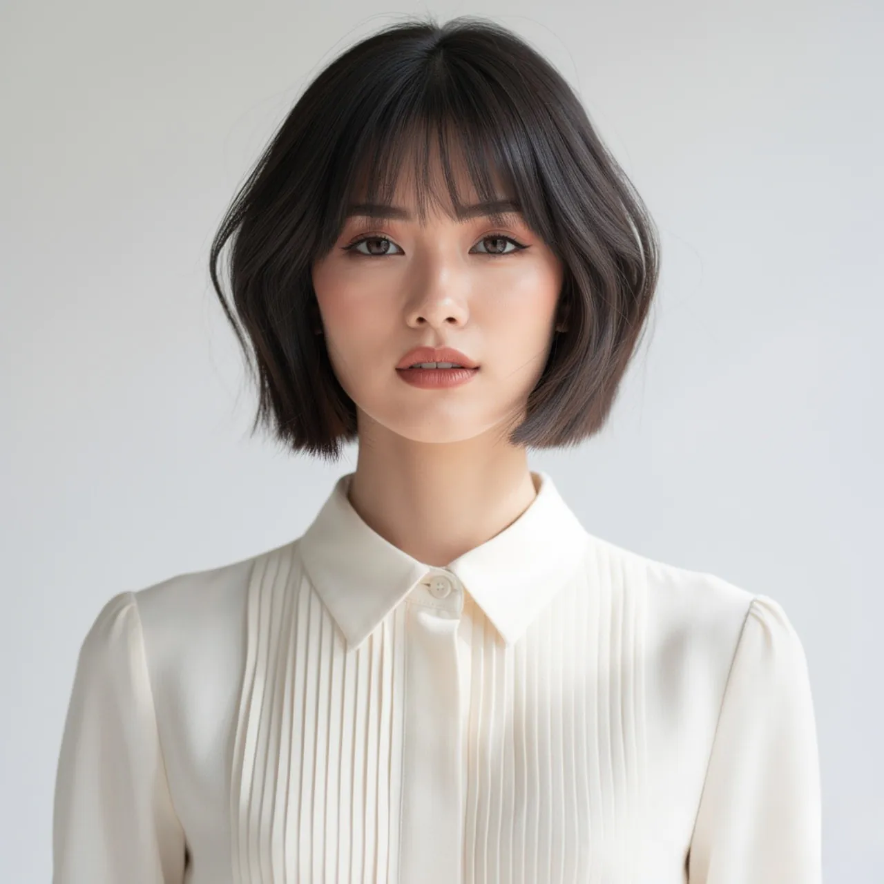 Short Straight Wolf Cut Bob