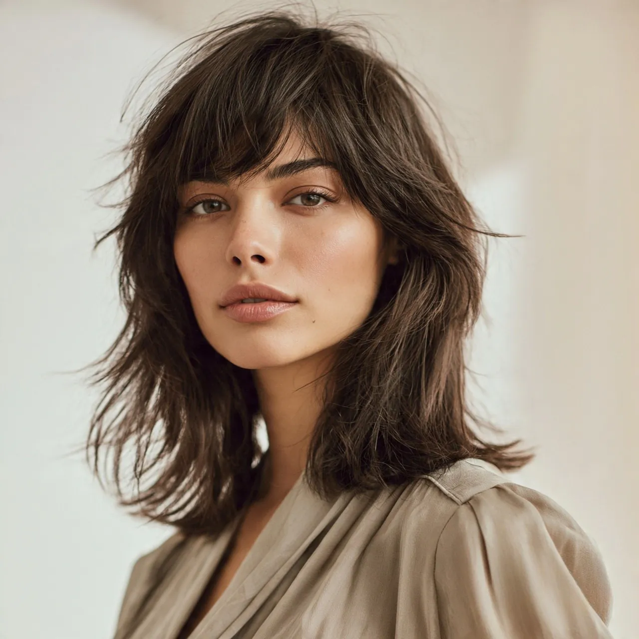 17 Gorgeous Haircut Ideas for Square Face Shapes That Instantly Flatter 14 Shoulder-Length Shag Haircut ideas for Square Face