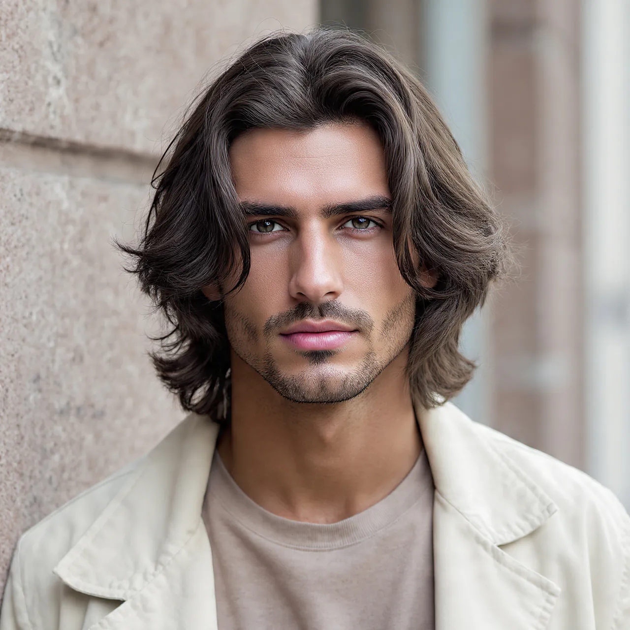 Shoulder Length Waves For Men