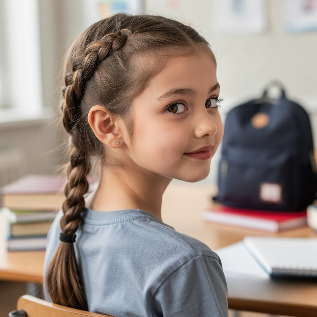 13 Trending Easy School Hairstyles for Busy Mornings 6 Side Braid Easy School Hairstyle