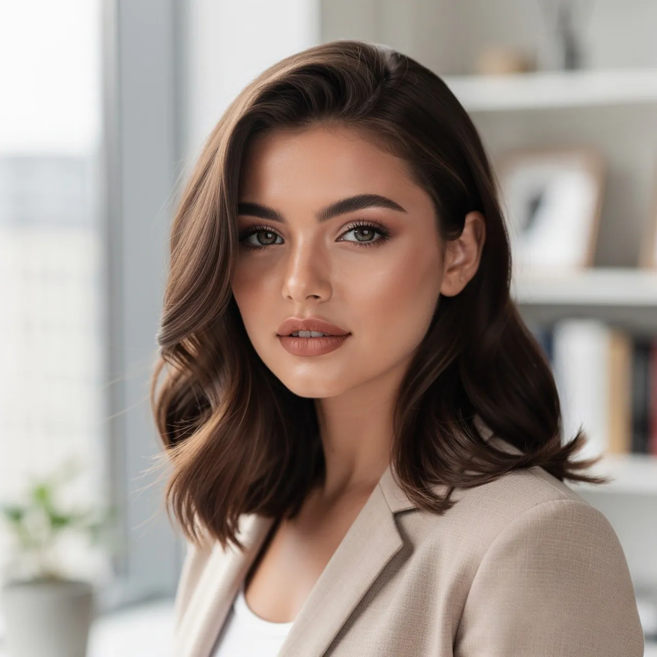 Side Parted Easy Hairstyle