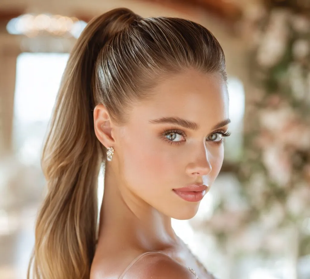 Sleek High Ponytail cropped