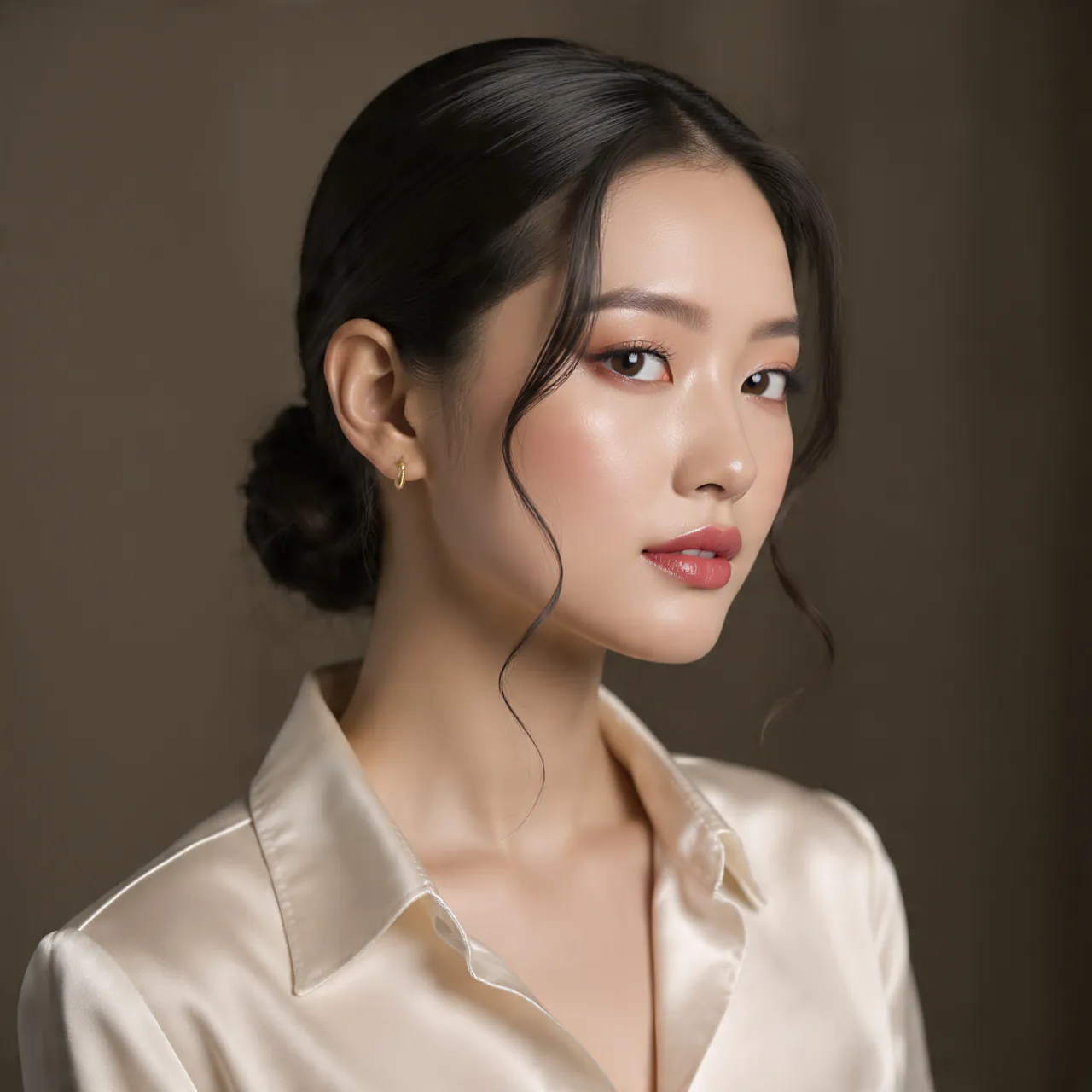 Trending Curly Hairstyles Slick Back: 15 Stunning Looks to Try Now 3 Sleek Low Bun With Curly Tendrils Hairstyle